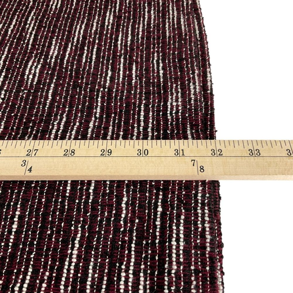 Karl Lagerfeld Paris Dress Womens Size 8 Maroon Black Tweed Sleeveless Zip Nwt - Picture 9 of 9